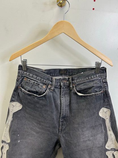 Preowned Kapital Bone Shorts Dark Black Grey sz/36