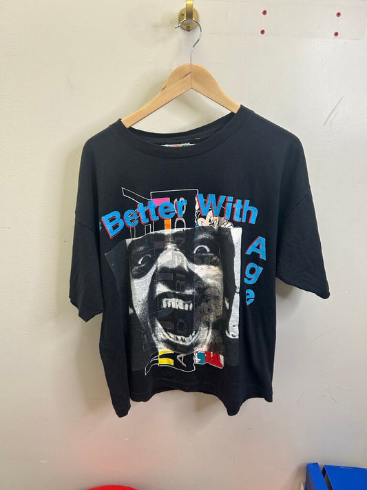 New Better With Age Black Tee Size XXL