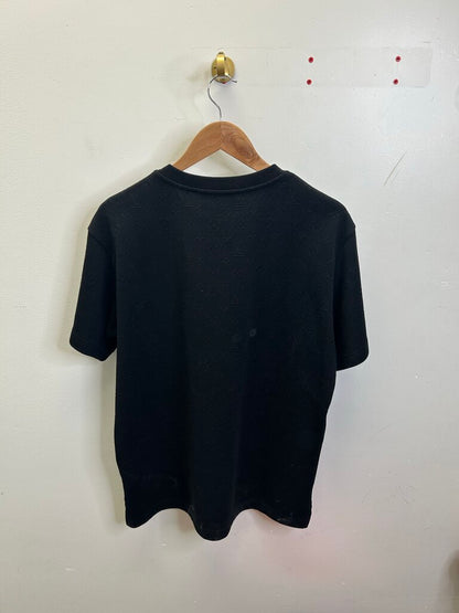 Preowned Louis Vuitton Black Monogram Pocket Tee Size Medium