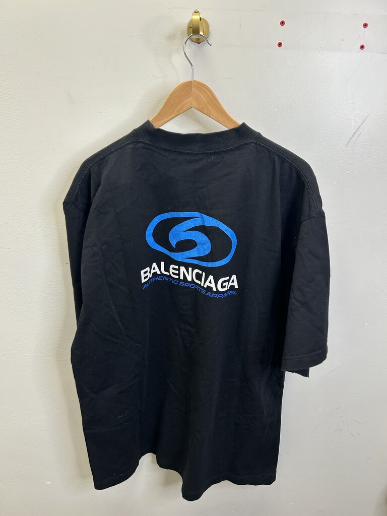 New Balenciaga Surf Logo Black Tee size L