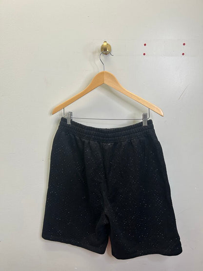 New HMDD Black Rhinestone Black Sweatshorts size M