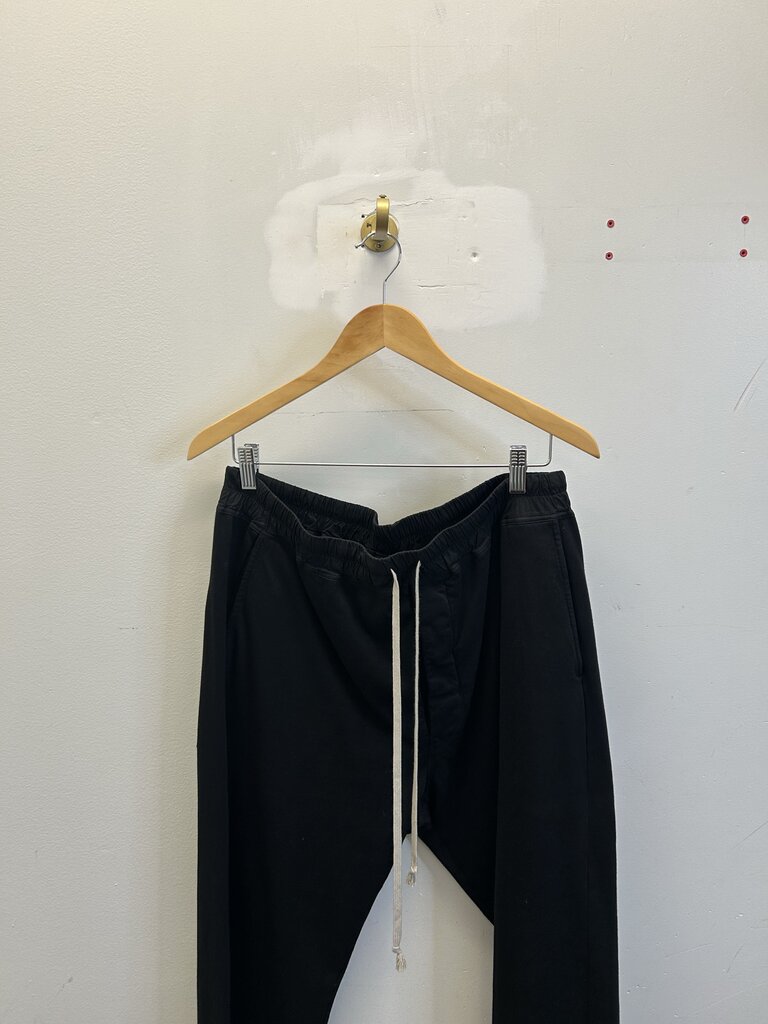 Preowned Rick Owens Black Sweatpants Size XL