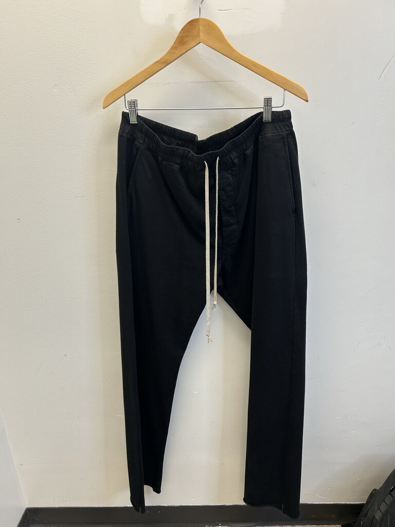 Preowned Rick Owens Black Sweatpants Size XL