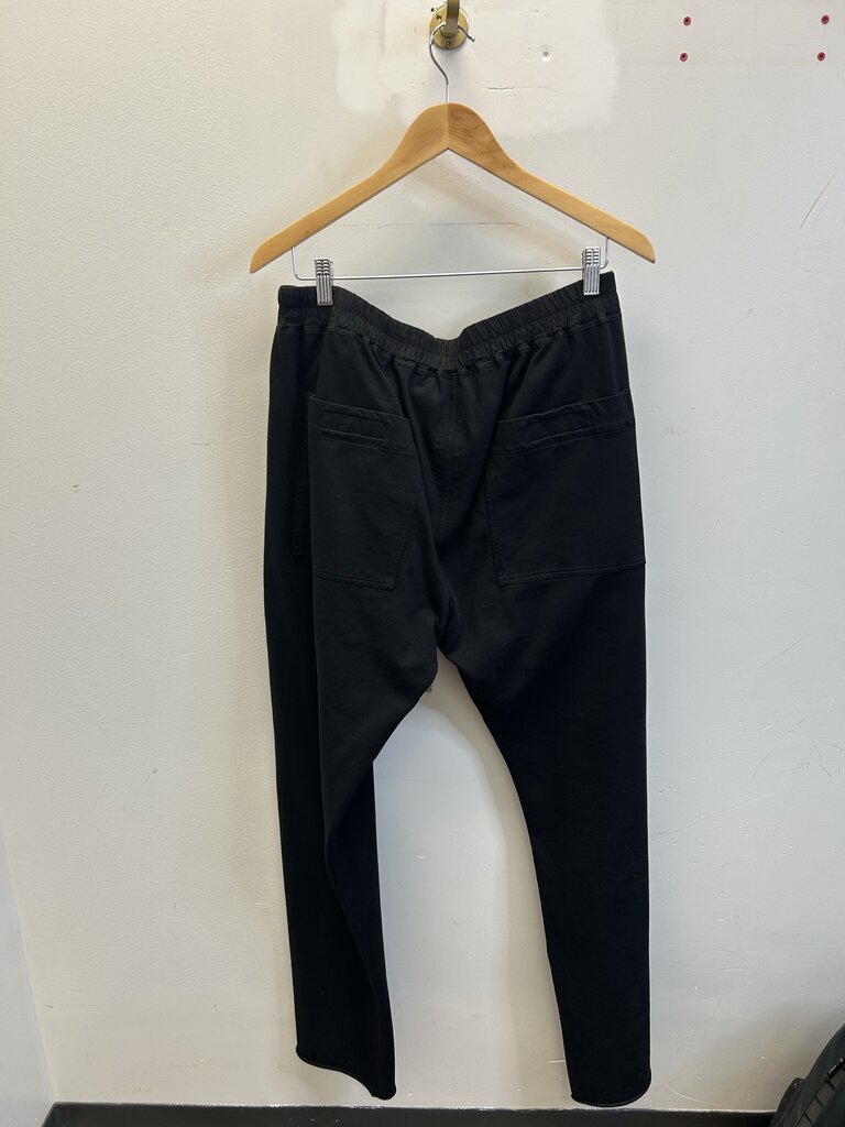 Preowned Rick Owens Black Sweatpants Size XL