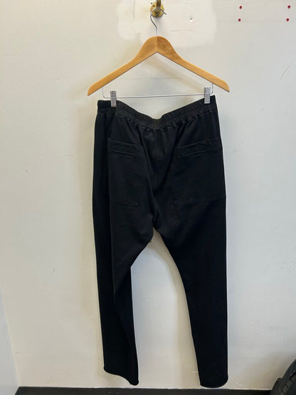 Preowned Rick Owens Black Sweatpants Size XL