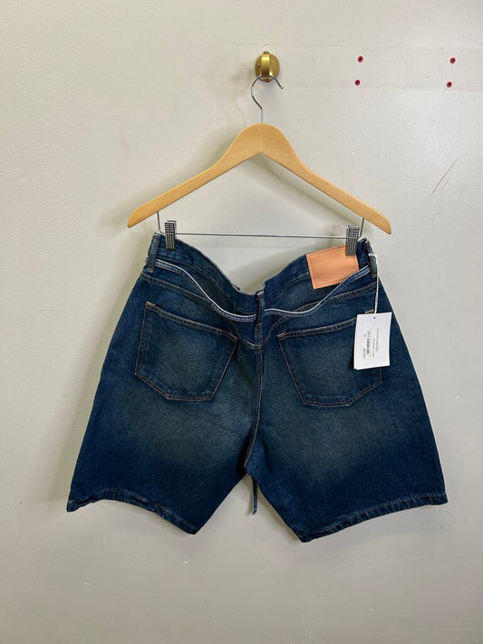 New Acne Studios Dark Wash Jean Shorts Size 36