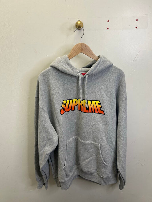 New Supreme Grey Gradient Hoodie sz.XL