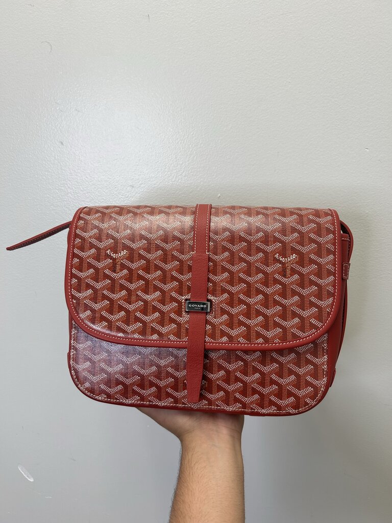 Preowned Goyard Belvedere PM Red