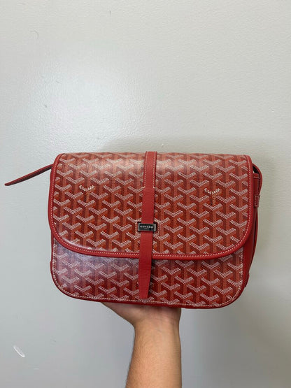 Preowned Goyard Belvedere PM Red