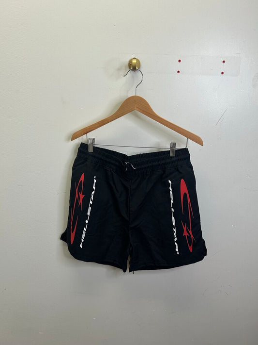 New Hellstar Black Red Nylon Shorts size XL