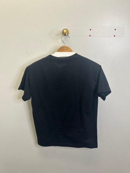 Preowned Louis Vuitton Black Yellow Tee size XS