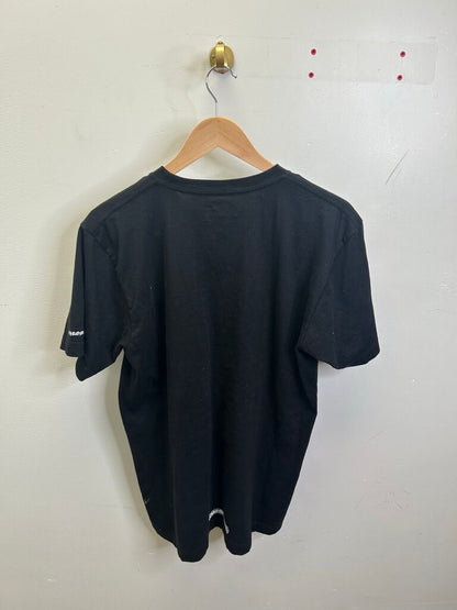 Preowned Chrome Heart Collar Logo Black Tee size L