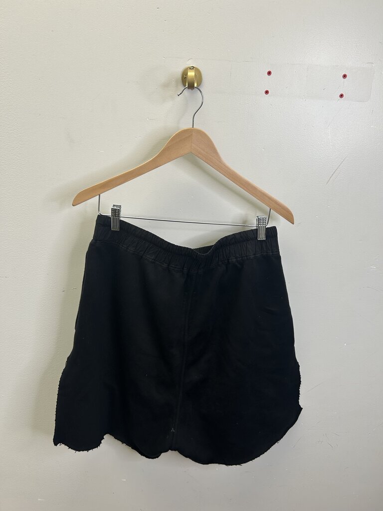 Preowned Rick Owens Black Slit Sweatshorts size M
