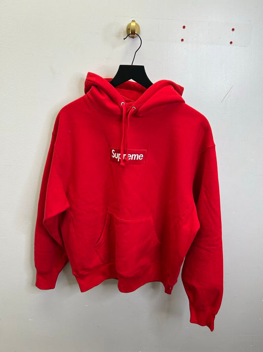 Preowned Supreme Red Bogo Hoodie Size Small