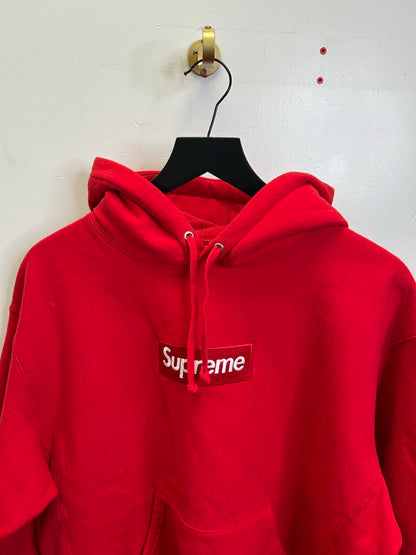 Preowned Supreme Red Bogo Hoodie Size Small