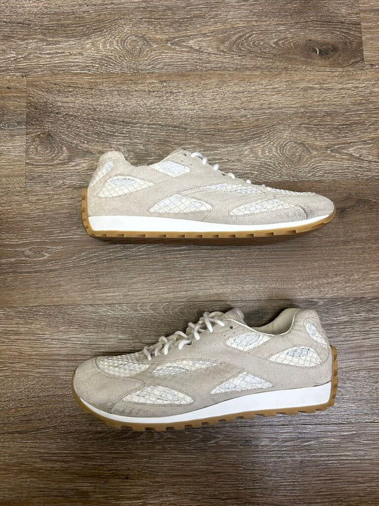 Preowned Bottega Orbit Tan Suede Size 42