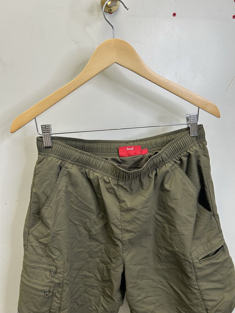 Preowned Supreme Olive Nylon Short Sz.Small