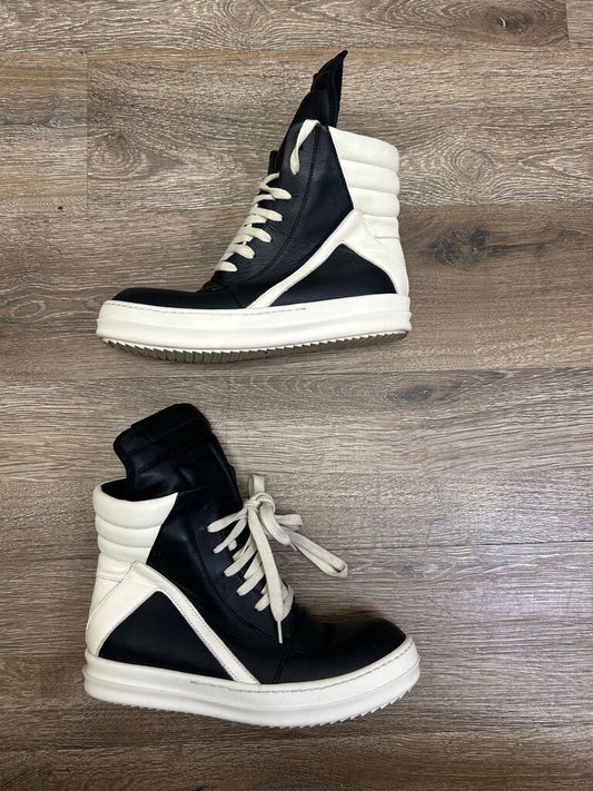 Preowned Rick Owens Geobasket Black Size 37