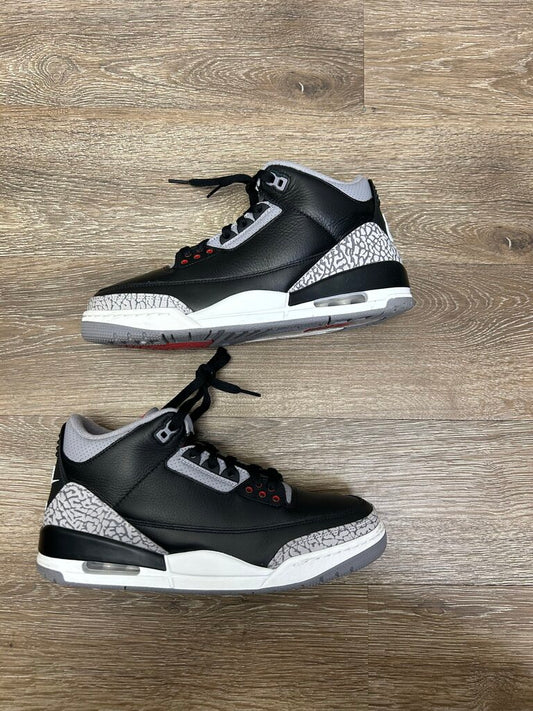 Preowned Jordan 3 Black Cement size 9