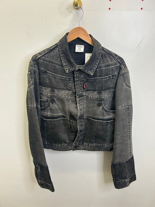 Preowned Vetement Black Reworked Levi Jacket size L