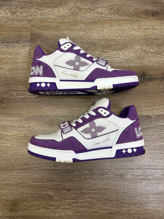 Preowned Louis Vuitton Purple Trainer size 8(10)