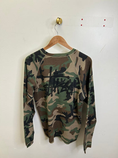 New Stussy Camo Waffle Thermal sz.L