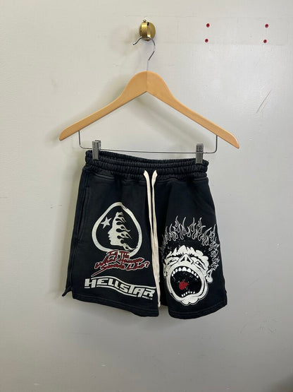 New Hellstar Records Black Shorts Size XL