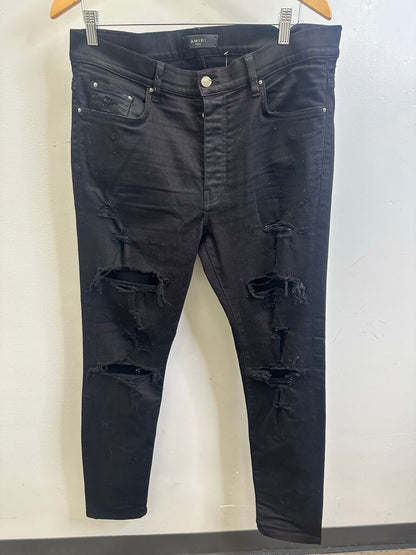 Preowned Amiri Black Denim Size 36