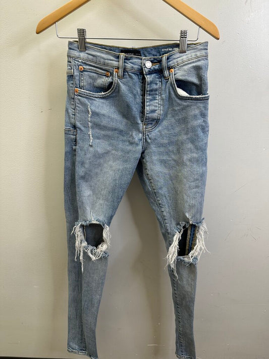 Preowned Purple Brand Lightwash Denim Size 29