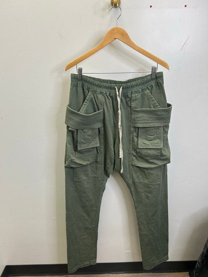 Preownred Rick Owens Green Creatch Sweatpants Size Medium