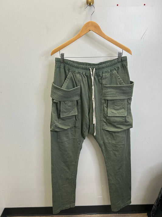 Preownred Rick Owens Green Creatch Sweatpants Size Medium