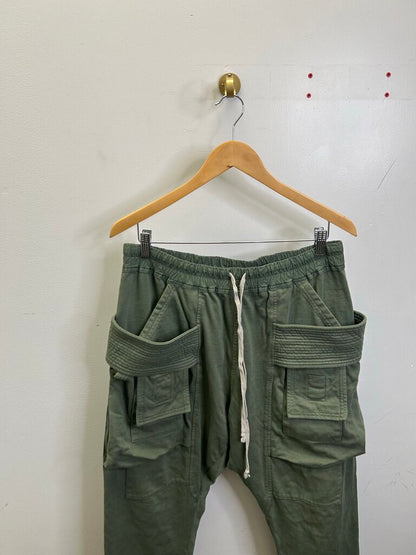 Preownred Rick Owens Green Creatch Sweatpants Size Medium