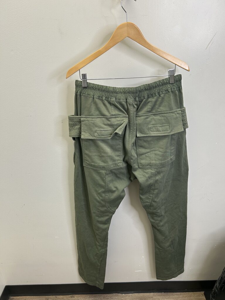Preownred Rick Owens Green Creatch Sweatpants Size Medium