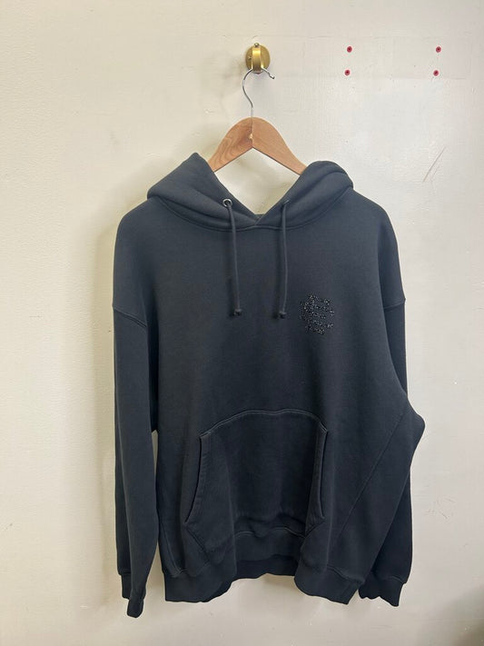 New Eric Emanuel Black Rhinestone Hoodie Size XL