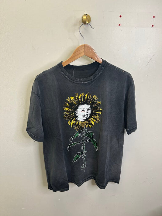 New Gv Gallery Sunflower Black Tee Sz.Medium