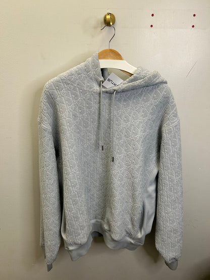 Preowned Dior Monogram Grey Hoodie Size 3XL
