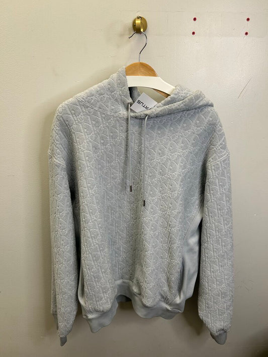 Preowned Dior Monogram Grey Hoodie Size 3XL
