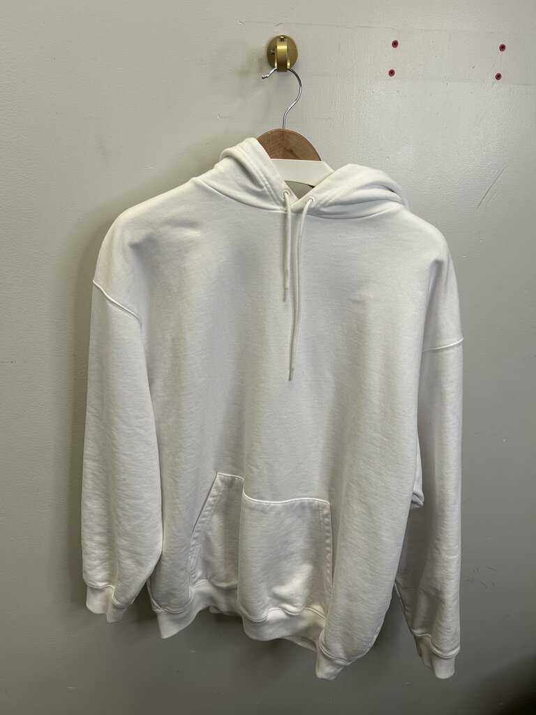 Preowned Balenciaga White Hoodie Size Small