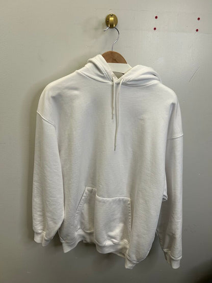 Preowned Balenciaga White Hoodie Size Small