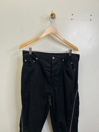 Preowned Rick Owens Black Banana Zipper Pants sz. 32