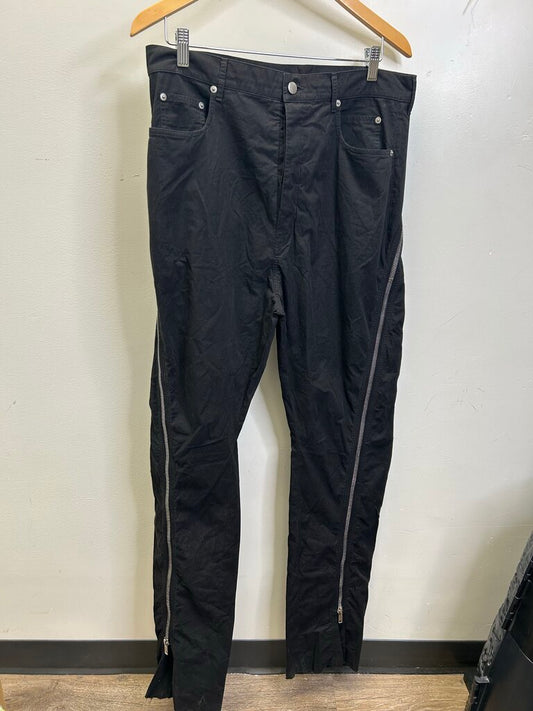 Preowned Rick Owens Black Banana Zipper Pants sz. 32