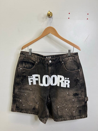 New Floor Brown Denim Cargo size 32