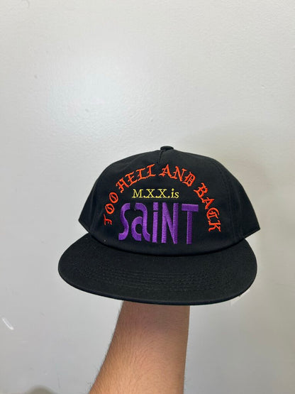 New Saint Michael Hat Red Yellow Purple