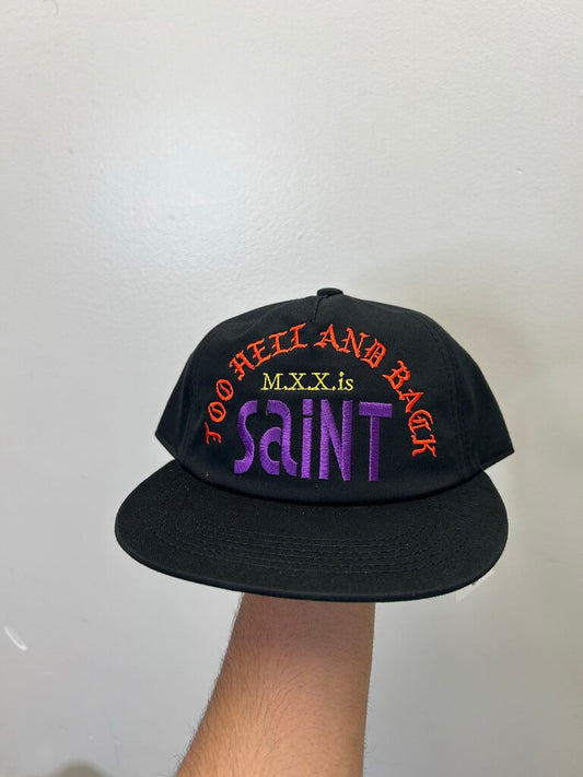 New Saint Michael Hat Red Yellow Purple