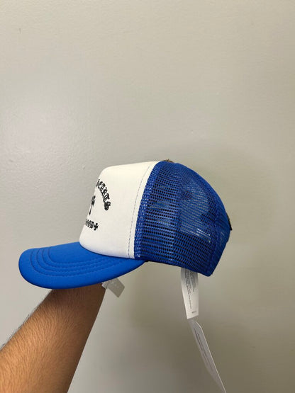 Preowned Chrome Heart Blue Paper Jam Trucker