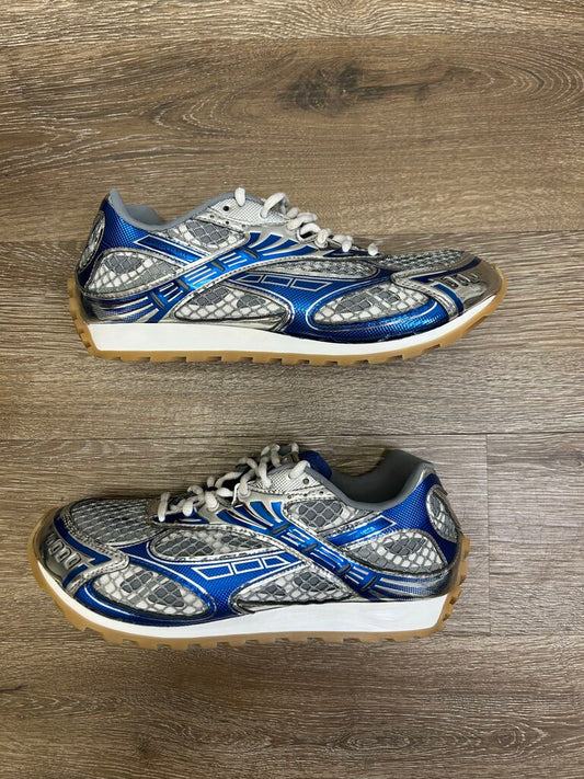 Preowned Bottega Orbit Blue Silver Sz.43