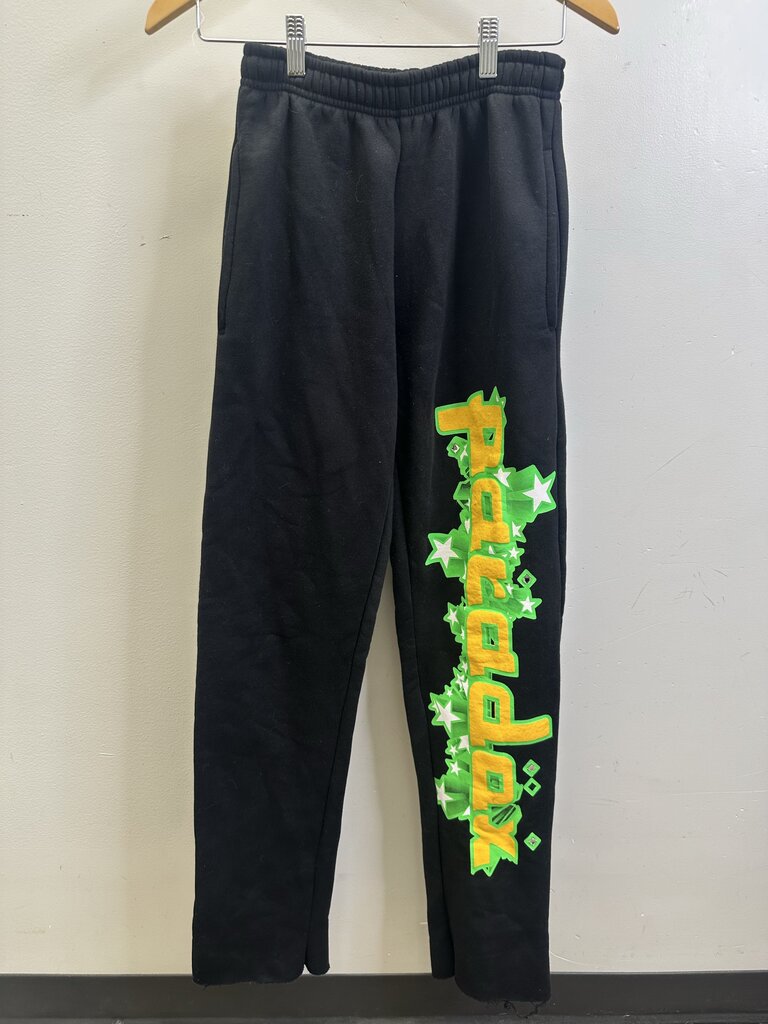 Preowned Paradox Black Green Sweatpants Size Small