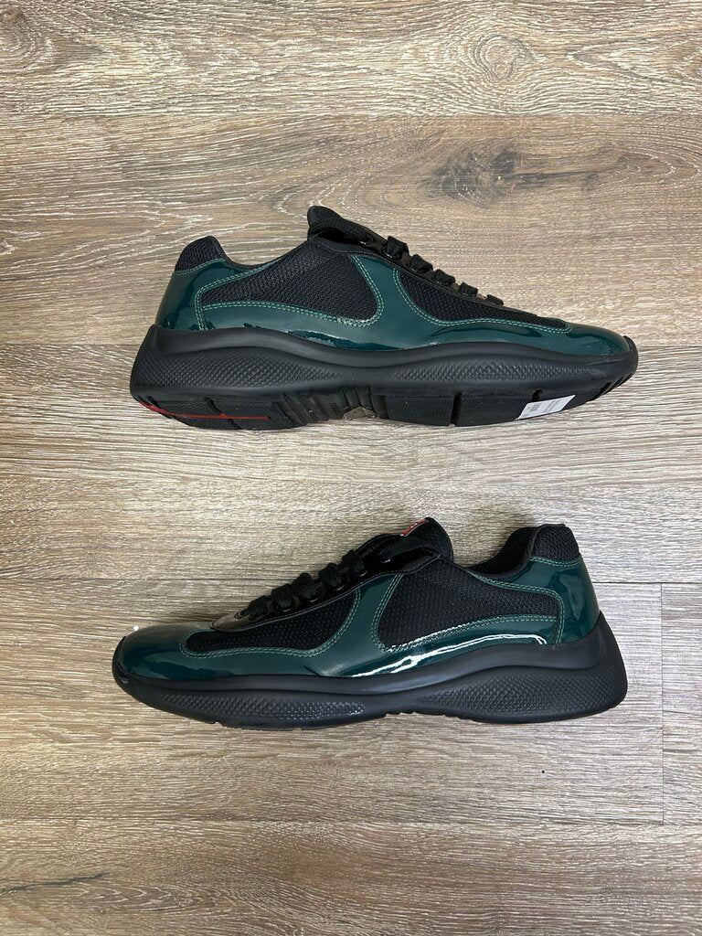 Preowned Prada America Cup Black Green Mint sz.6(7.5M)