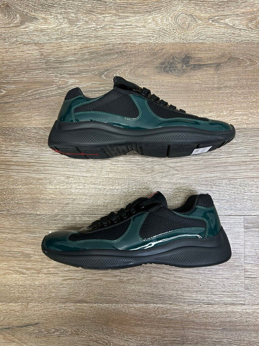 Preowned Prada America Cup Black Green Mint sz.6(7.5M)