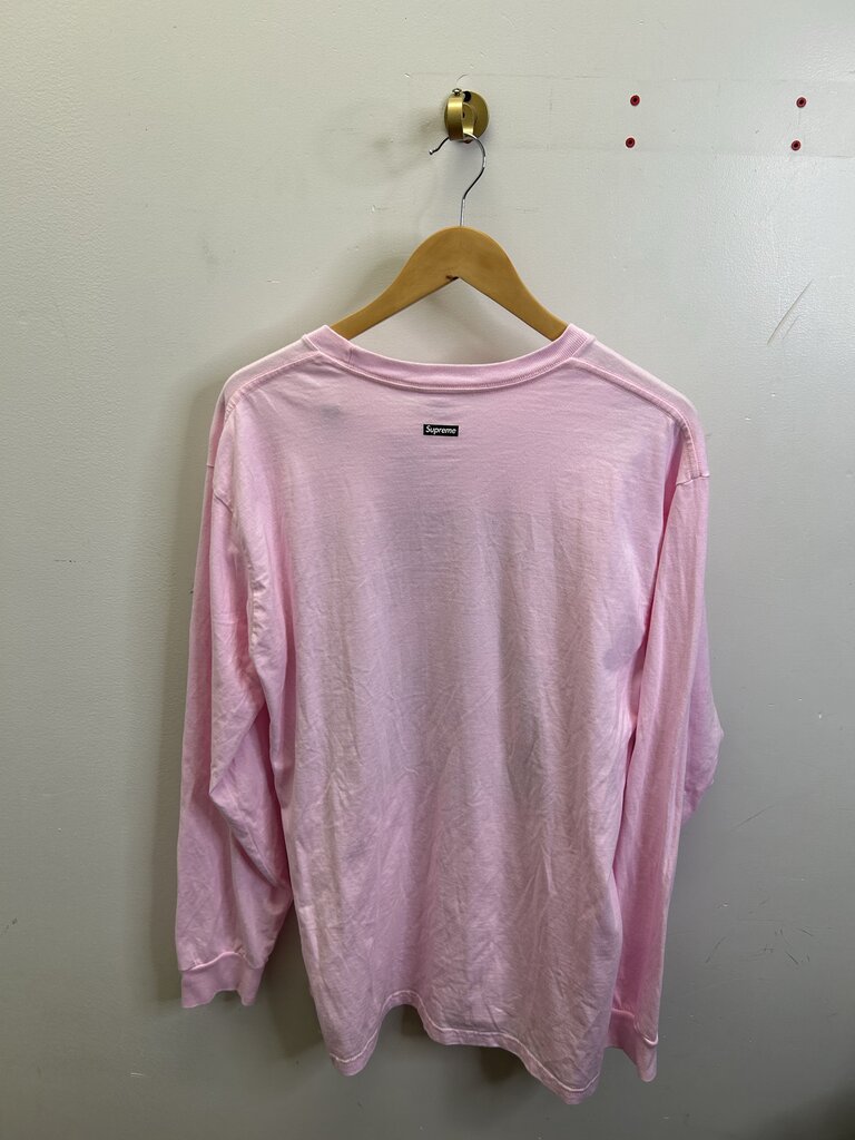 Preowned Supreme Pink Harvest Long Sleeve Size Large
